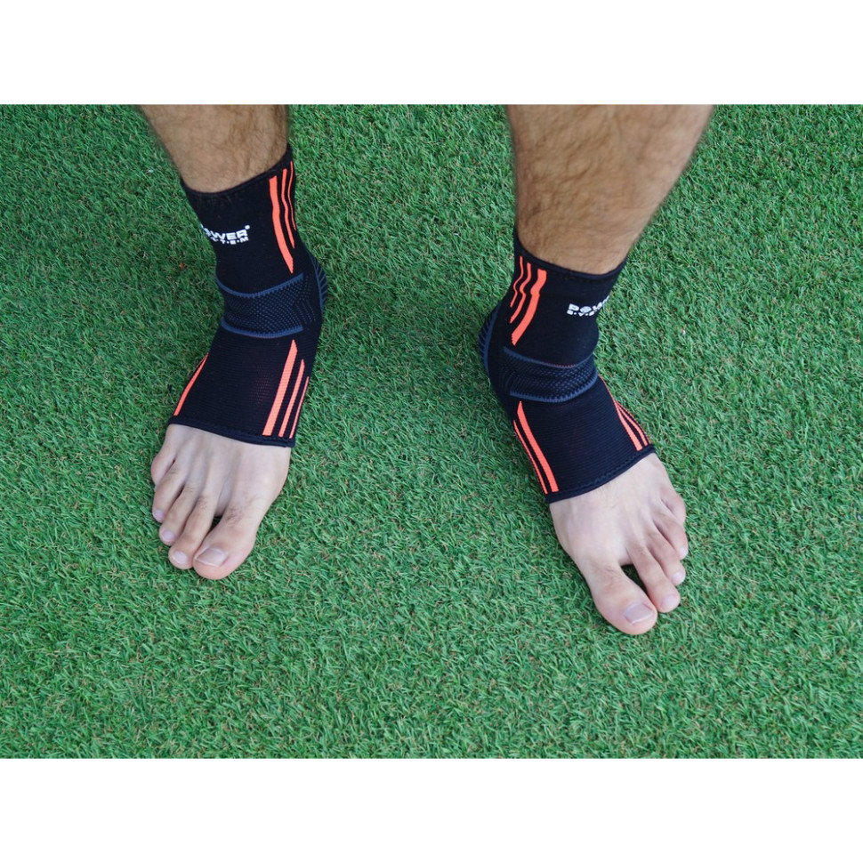 Бандажі на гомілкостоп Ankle Support Power System PS_6022_XL_Black/Orange, XL