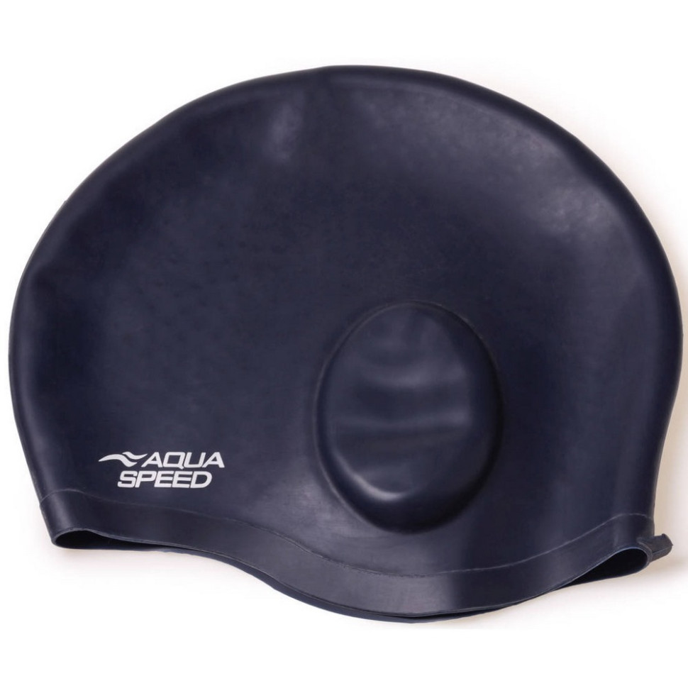 Шапочка для плавания EAR CAP Comfort 9895 Aqua Speed 289-22 темно-синий, OSFM