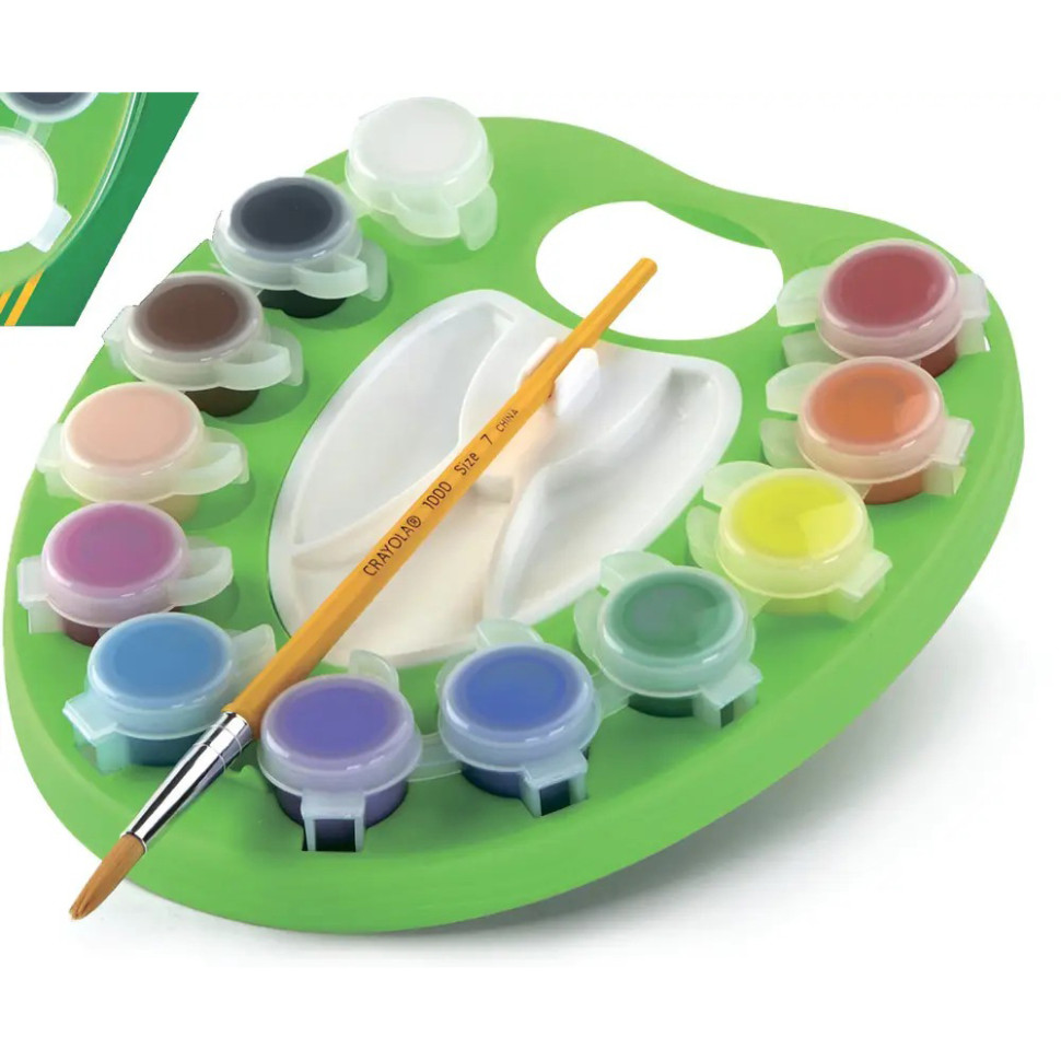 Набор постерных красок Crayola 54-1066 с палитрой и кисточкой