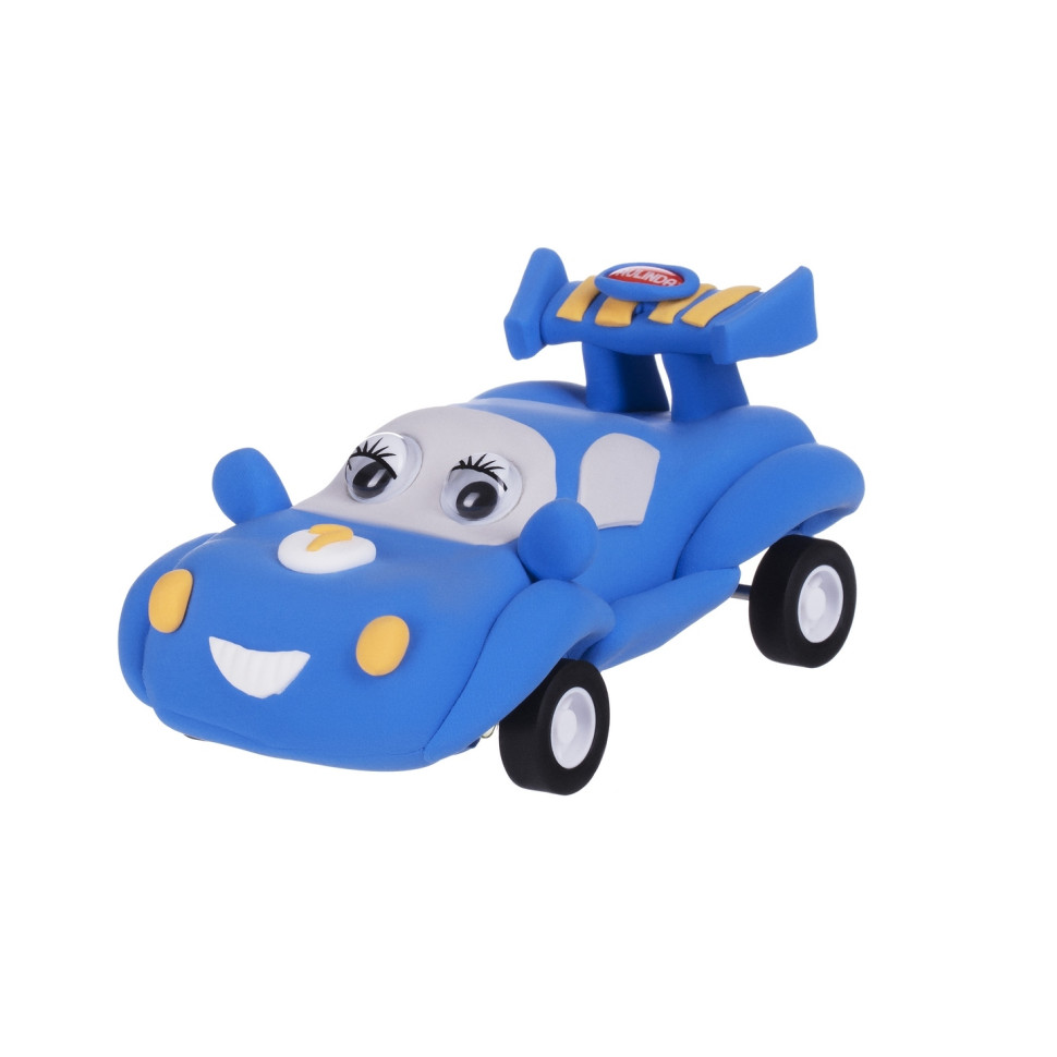 Маса для ліплення Paulinda Super Dough Racing time Машинка синя інерційний механізм PL-081161-1