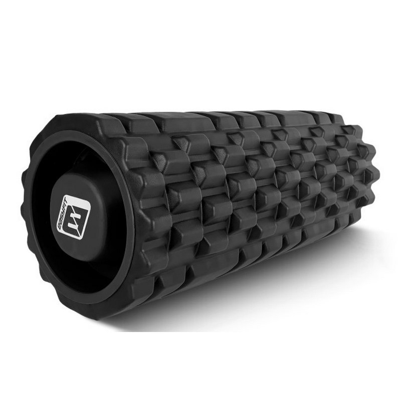 Масажний ролик Grid Roller 1.1 EasyFit EF-2020a-BK 33 см, міцний масажер, чорний
