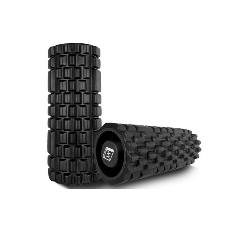 Масажний ролик Grid Roller 1.1 EasyFit EF-2020a-BK 33 см, міцний масажер, чорний