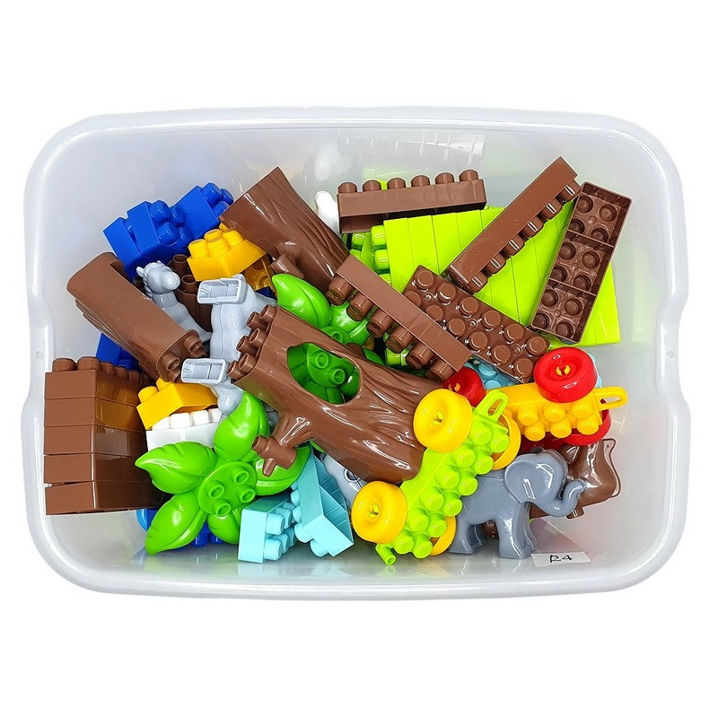Дитячий блочний конструктор Doloni 013999/03 у пластиковому боксі, 252 деталі