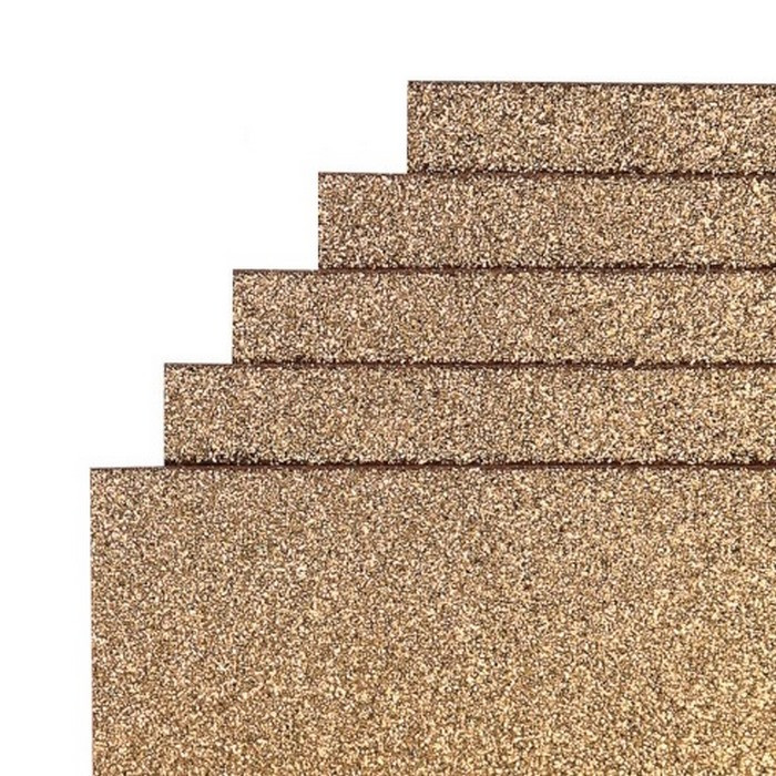 Фоамиран для творчества А4 Bambi 17GLA4-020 золотистый 1,7х0,1 мм 