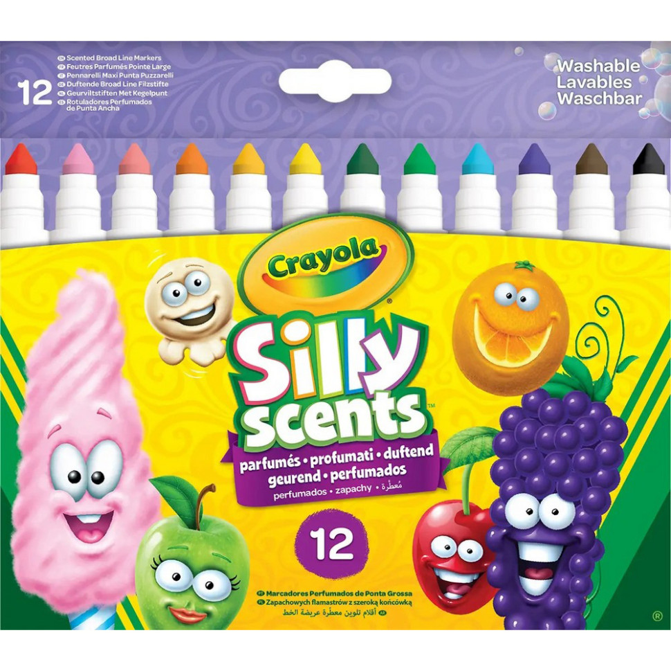Набор фломастеров Silly Scents Crayola 58-8337 с ароматом, 12 шт