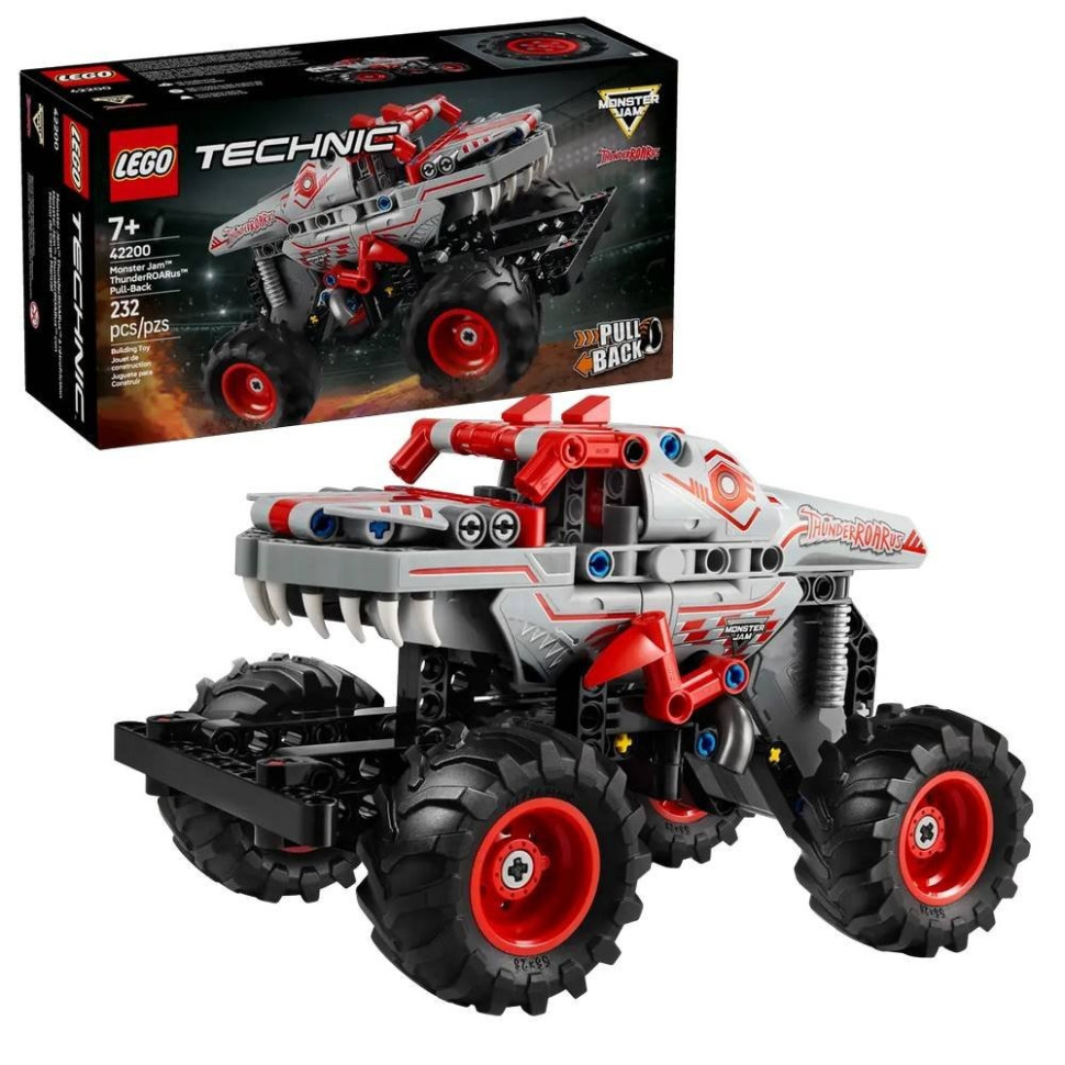 Конструктор Monster Jam™ ThunderROARus™ Инерционный LEGO 42200, 232 деталей