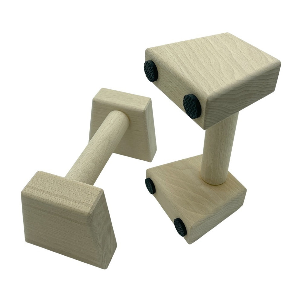 Паралетсы, упоры для отжимания деревянные Wood Gym Push Up Newt NE-WD-20 из бука 20 см 2 шт