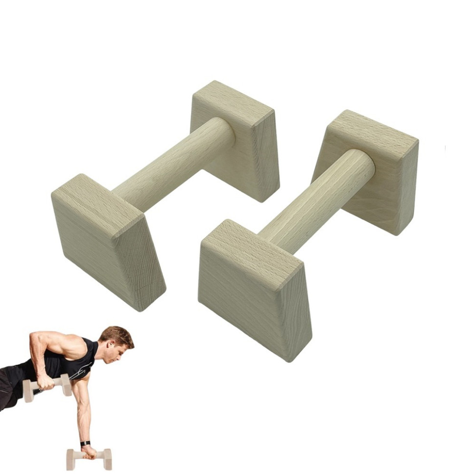 Паралетсы, упоры для отжимания деревянные Wood Gym Push Up Newt NE-WD-20 из бука 20 см 2 шт