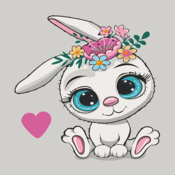 Картина по номерам "Милый кролик" Art Craft 15092-AC 30х30 см