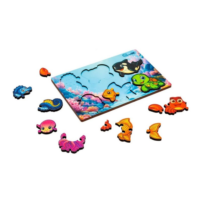 Дерев'яний пазл-вкладиш 