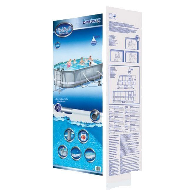 Каркасний басейн Bestway 56448, 488х305х107 см, 10949 л
