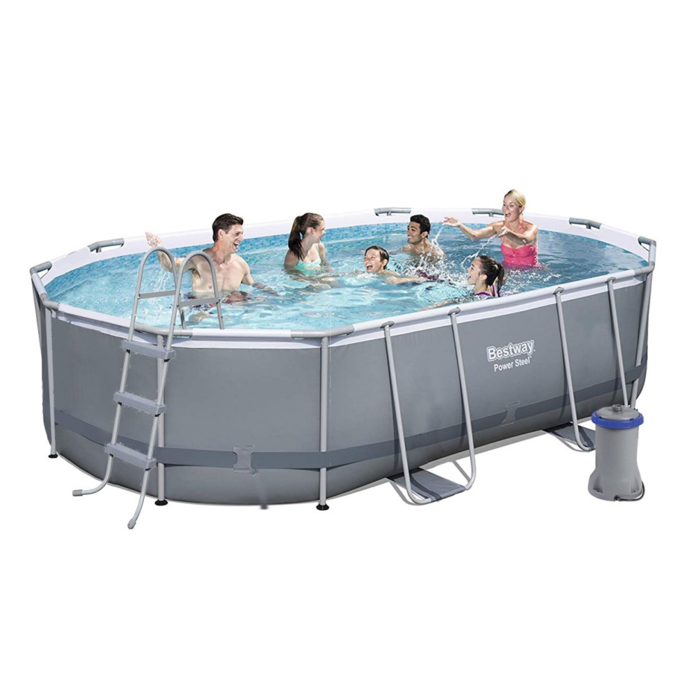 Каркасний басейн Bestway 56448, 488х305х107 см, 10949 л