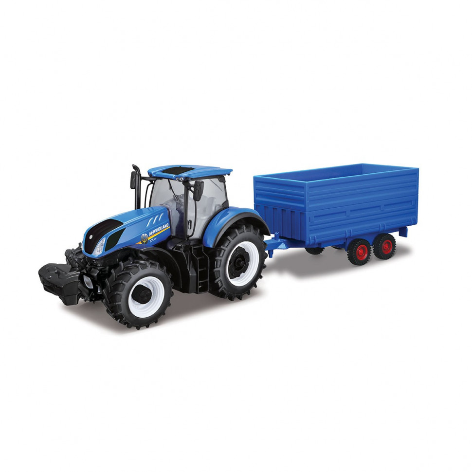Автомодель серии Farm - ТРАКТОР NEW HOLLAND с прицепом 18-44067