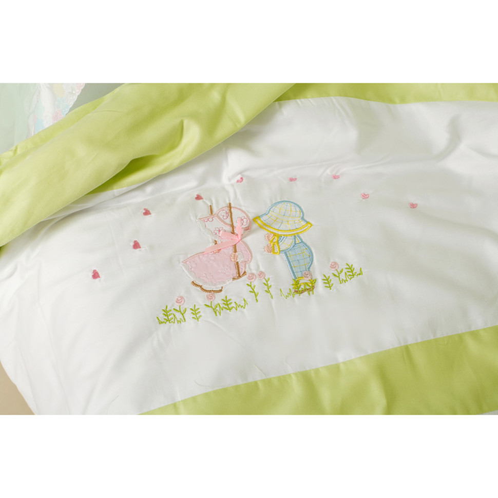 Комплект постельного белья в кроватку Kids Twins  4080-A-025-06, 7 элементов