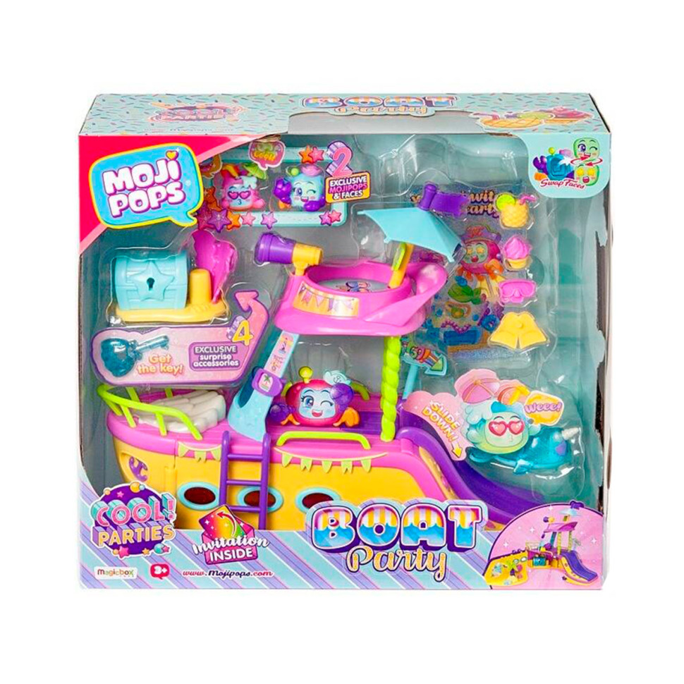Игровой набор Вечеринка на яхте Moji Pops PMPSP112IN30 яхта, 2 фигурки, аксессуары