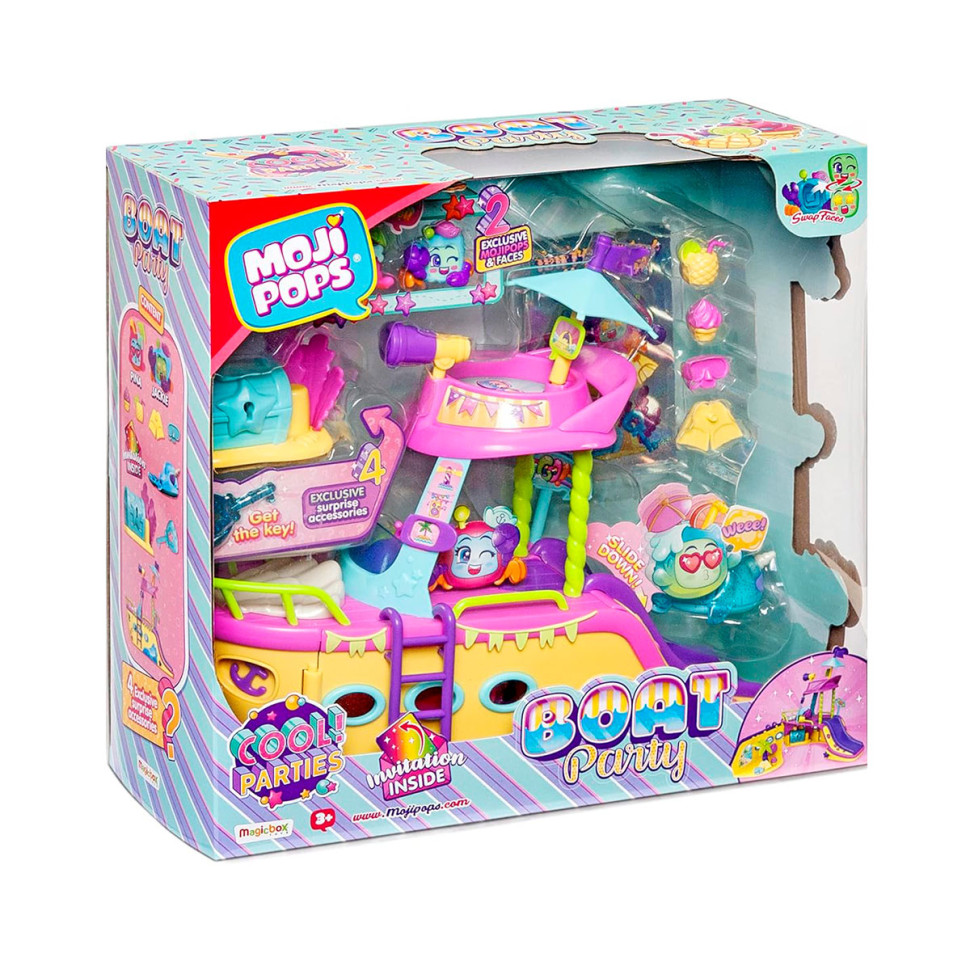 Игровой набор Вечеринка на яхте Moji Pops PMPSP112IN30 яхта, 2 фигурки, аксессуары