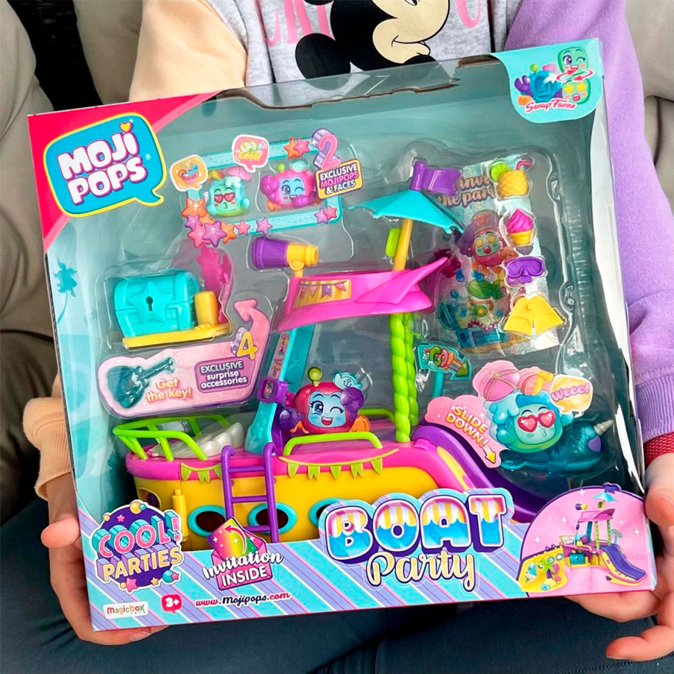 Игровой набор Вечеринка на яхте Moji Pops PMPSP112IN30 яхта, 2 фигурки, аксессуары