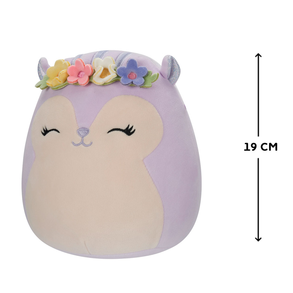 М'яка іграшка Білка Сідні у віночку Squishmallows SQER00828, 19 см