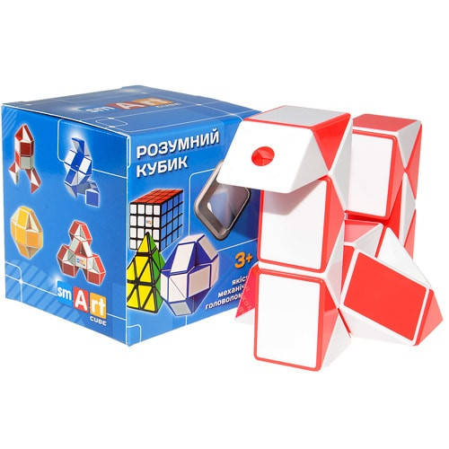 Змійка рубика Змійка біло-червона в коробці Smart Cube SCT402