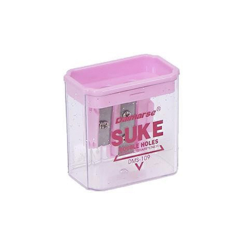 Точило подвійне DAIMARSE Bambi DMS-109(Pink) рожевий, 4,8х5х3 см