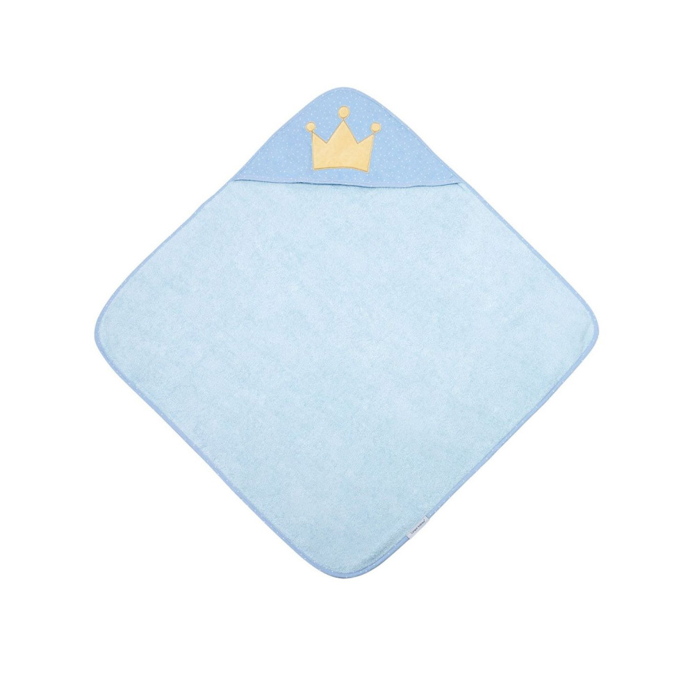 Дитячий рушник після купання King Canpol babies 26/800_blu з капюшоном 85x85 см