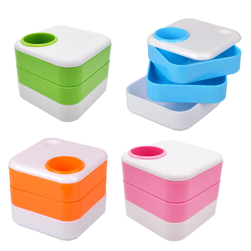 Стакан для ручек COLOR-IT 568 пластиковый 10х10х9 см