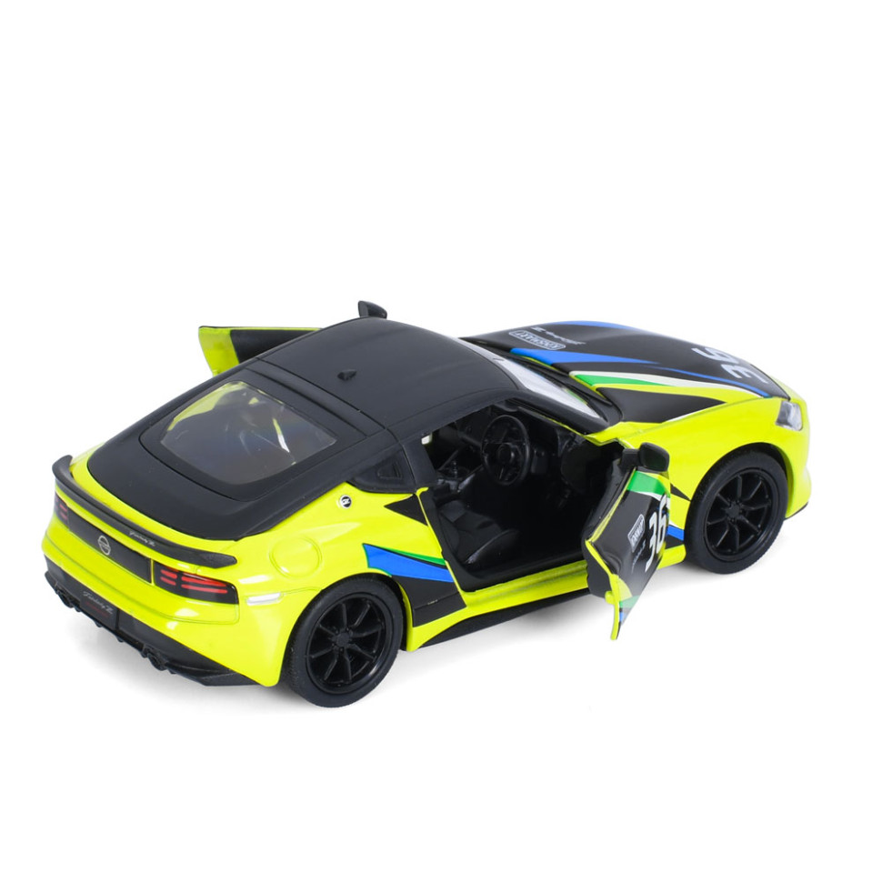 Машинка інерційна 2023 Nissan Fairlady Z Kinsmart KT5443WF(Yellow) 1:36, 12 см, відчиняються двері