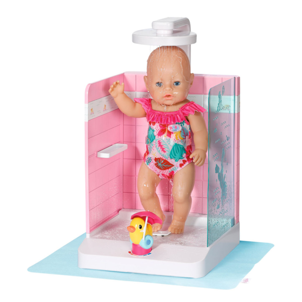 Автоматична душова кабінка для ляльки Baby Born - Купаємося з качечкою 830604