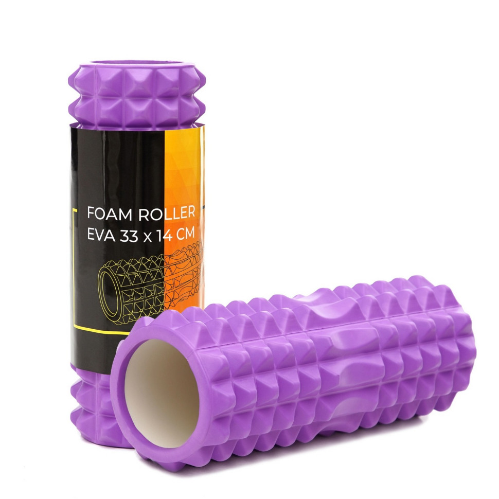 Масажний ролик (валик, ролер) Cornix XR-0328 Violet 33 x 14 см