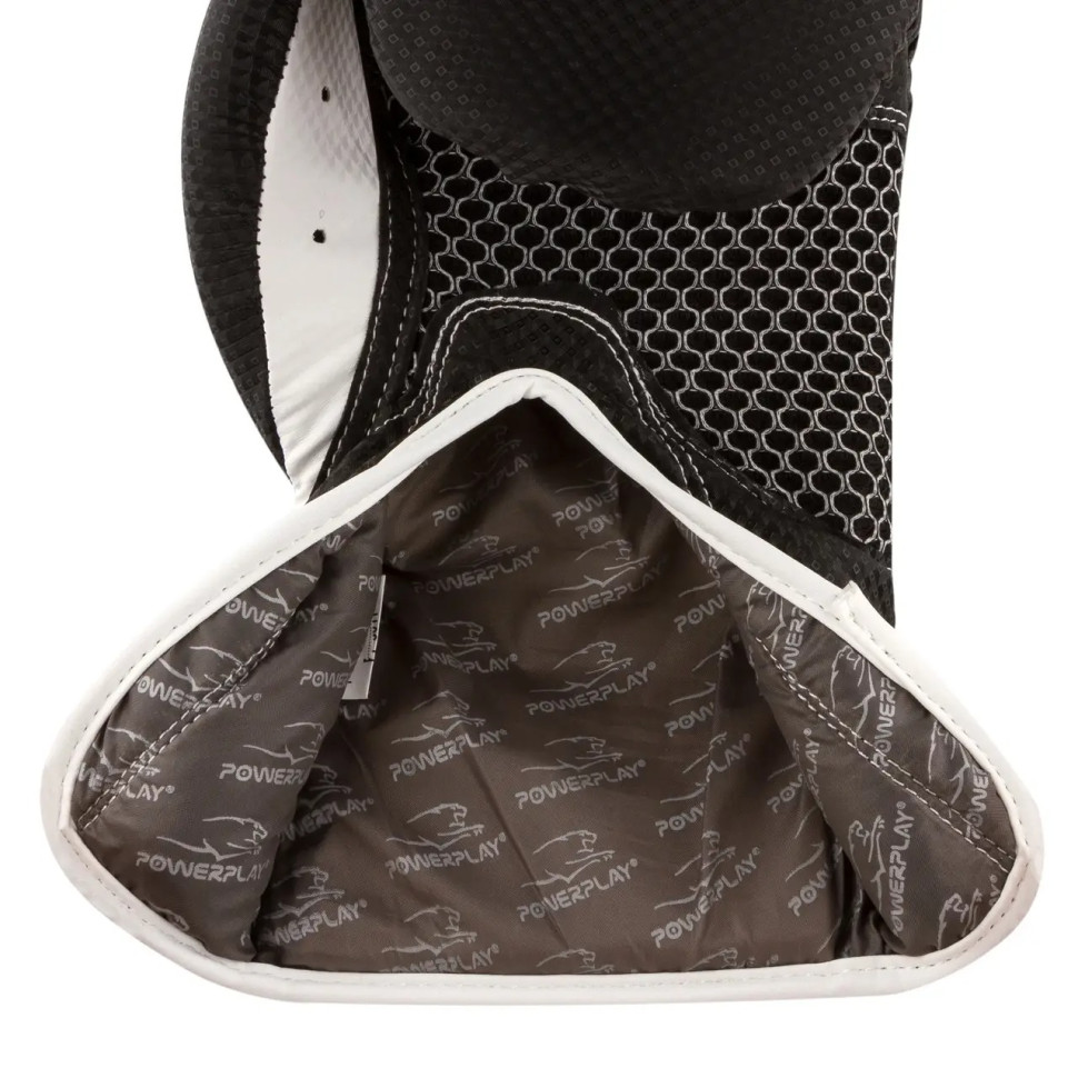 Боксерские перчатки Evolutions PowerPlay PP_3011_10oz_BI/White, черно-белый карбон 10 унций