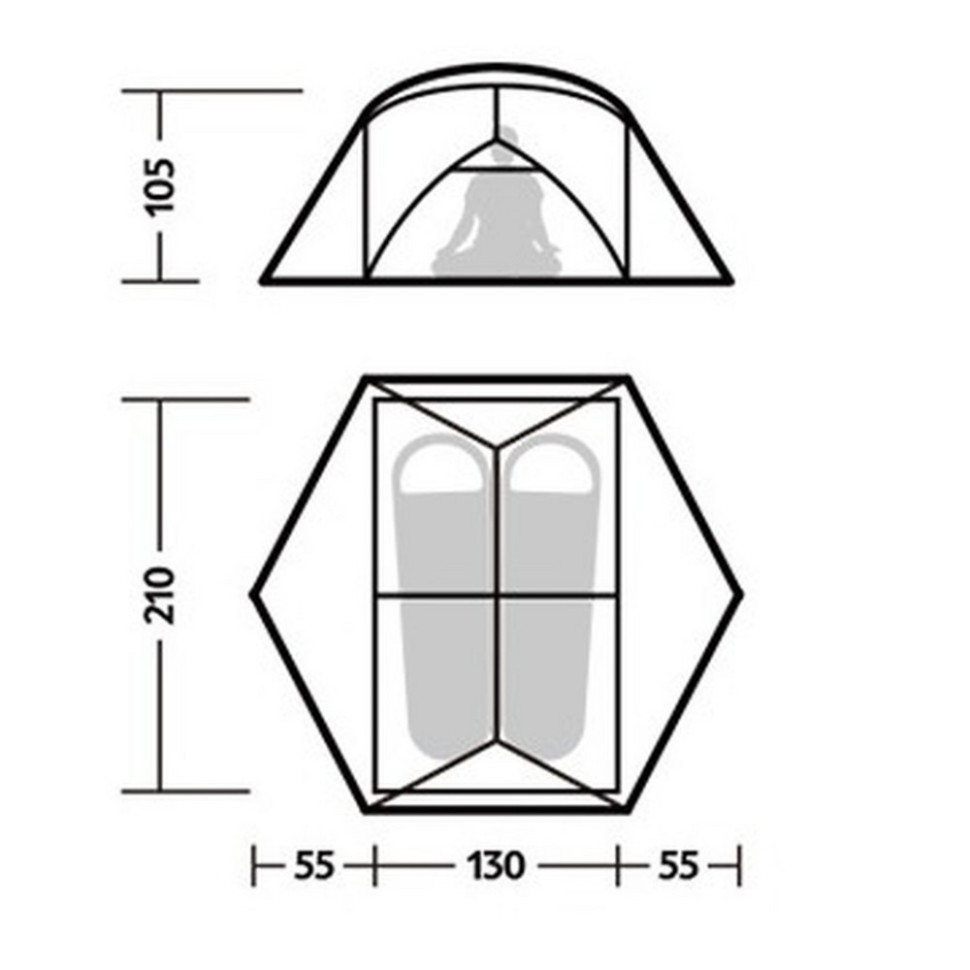 Намет надлегкий двомісний Mongar CNK2550WS016 Naturehike 6927595770504
