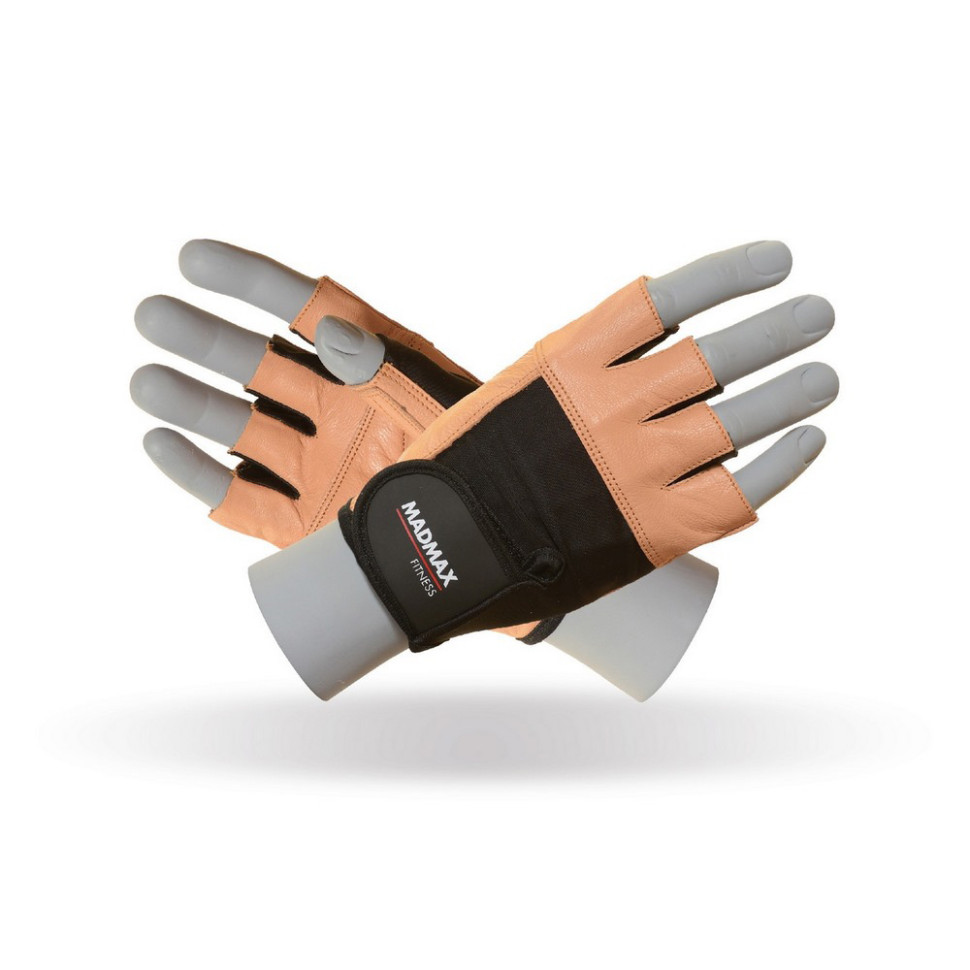Перчатки для фитнеса Fitness MadMax MFG-444-Brown_L, L