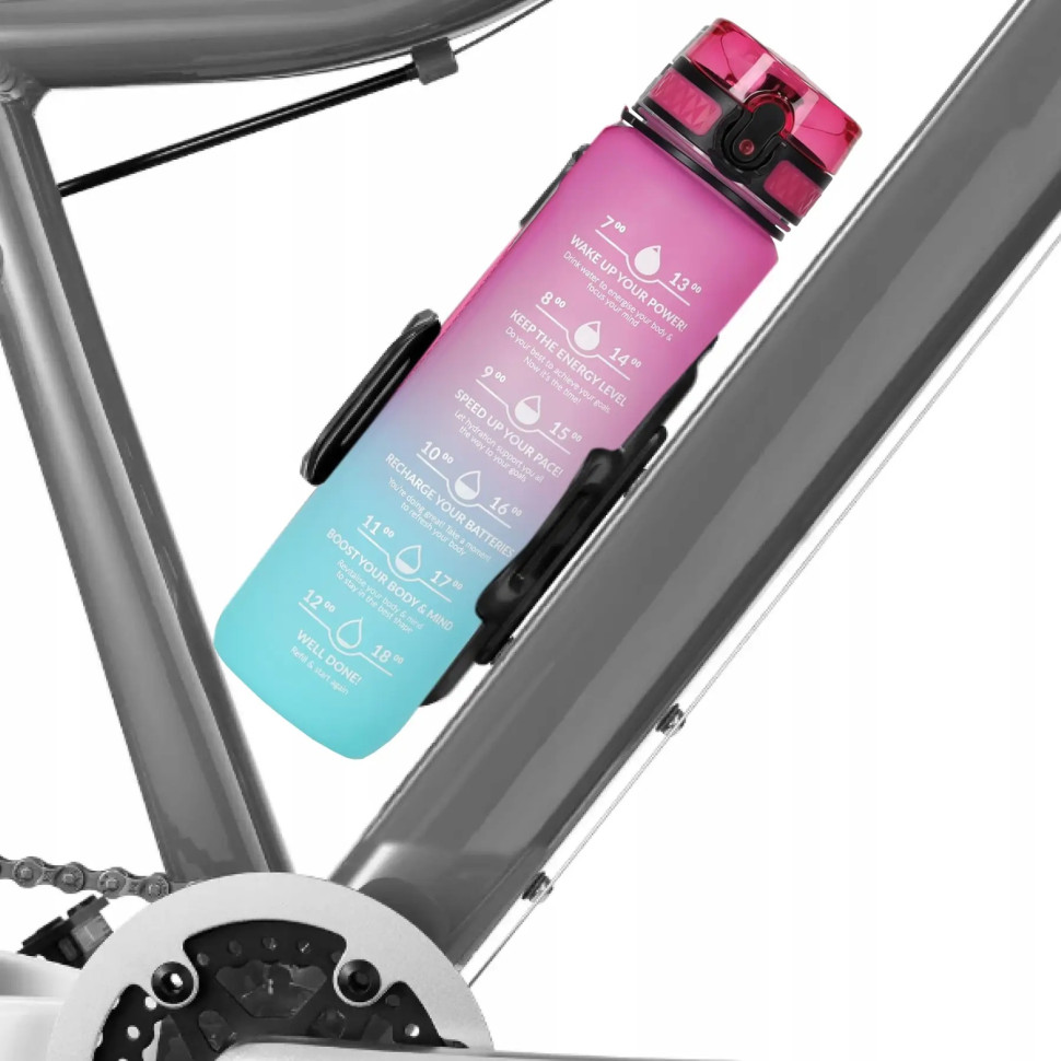 Спортивна пляшка для води 4FIZJO 4FJ0630 Pink/Sky Blue 1000 мл