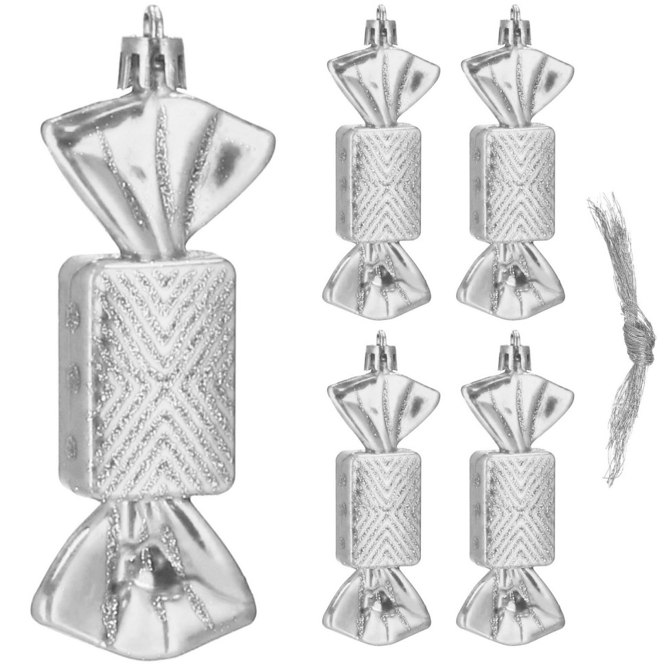 Набір ялинкових іграшок Sweets Candy Springos CA0165 h=8 см, 5 шт