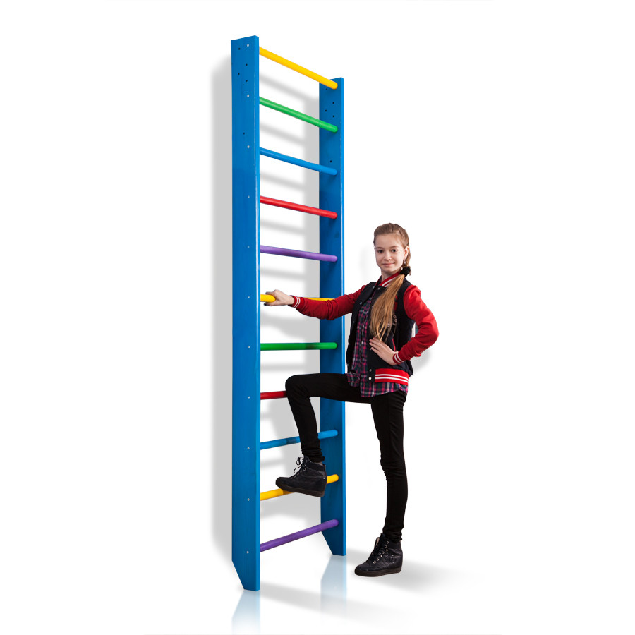 Шведська стінка SportBaby 0-240 (blue) висота 240 см