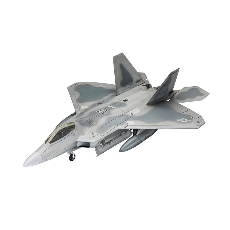 Сборная модель-копия Самолет Lockheed Martin F-22A Raptor Revell RVL-63858 уровень 4 масштаб 1:72
