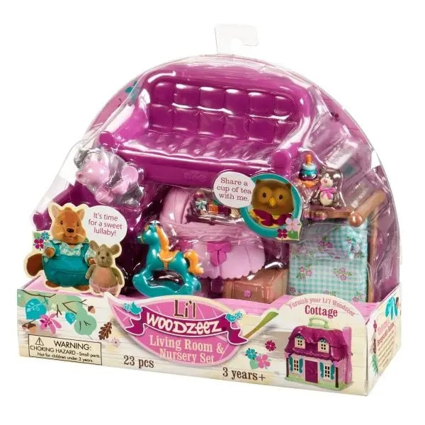 Игровой набор Li'l Woodzeez Гостинная и Детская WZ6763Z