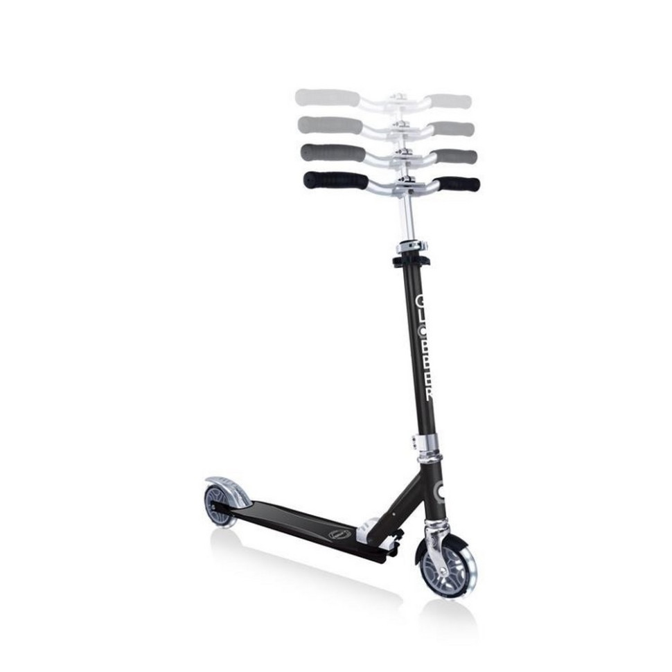 Самокат FLOW ELEMENT LIGHTS GLOBBER 721-120 черный, колеса с подсветкой