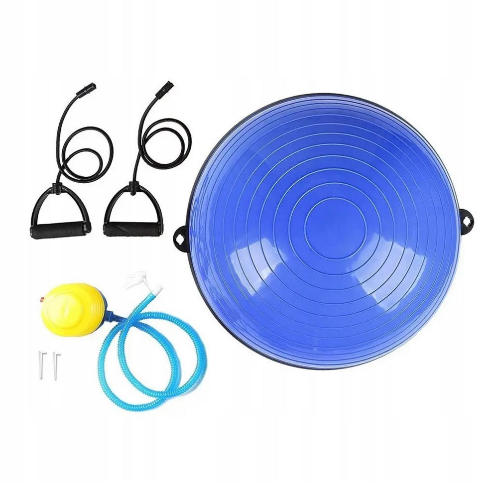 Балансувальна платформа Bosu Ball Springos BT0001, 57 см, Blue