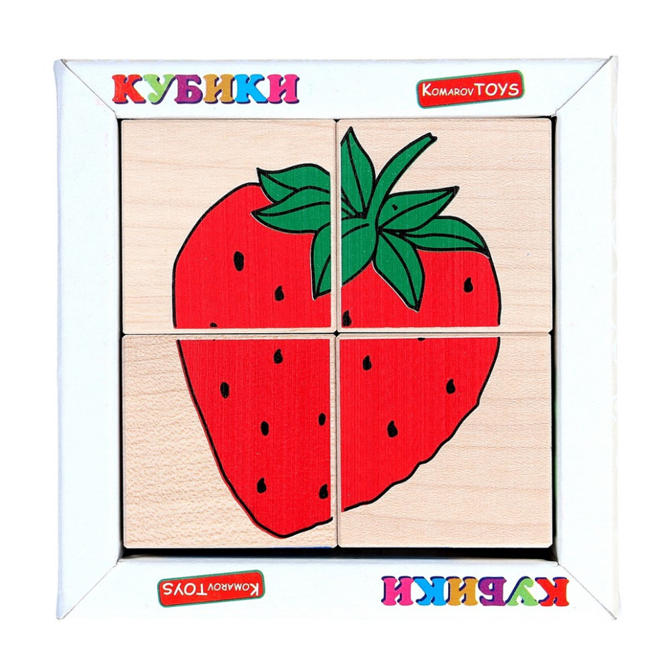 Детский деревянный кубик 