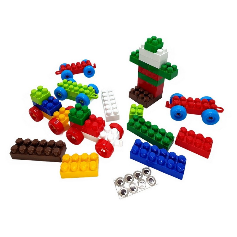 Дитячий блочний конструктор Doloni 013999/04 у пластиковому боксі, 303 деталі