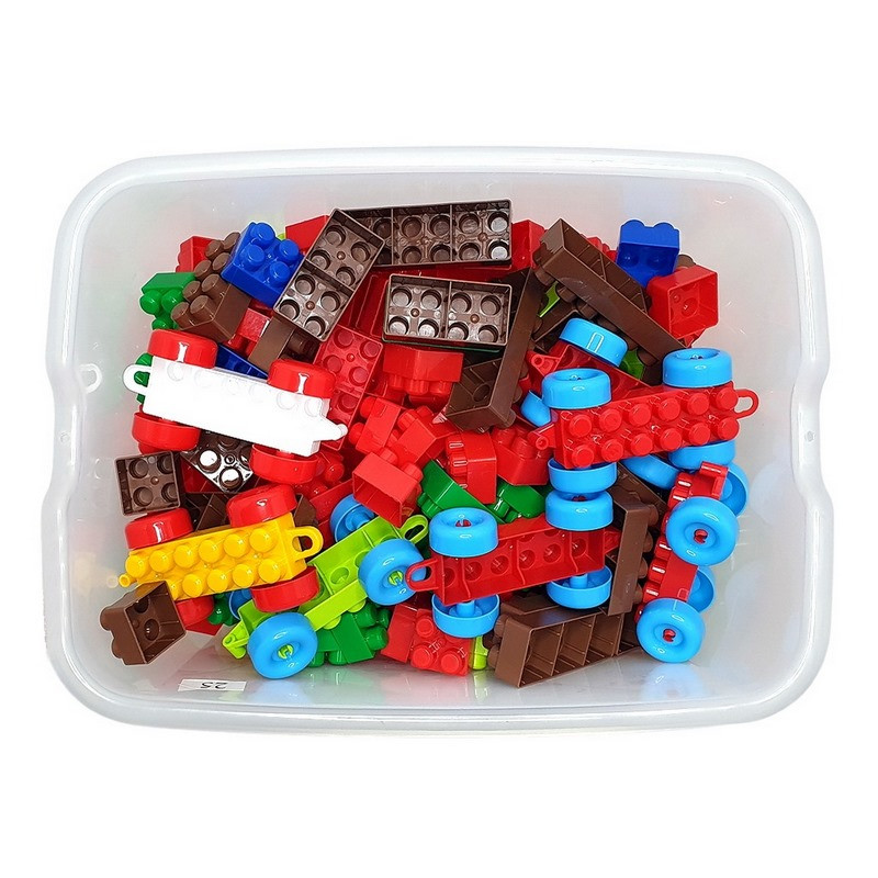 Дитячий блочний конструктор Doloni 013999/04 у пластиковому боксі, 303 деталі