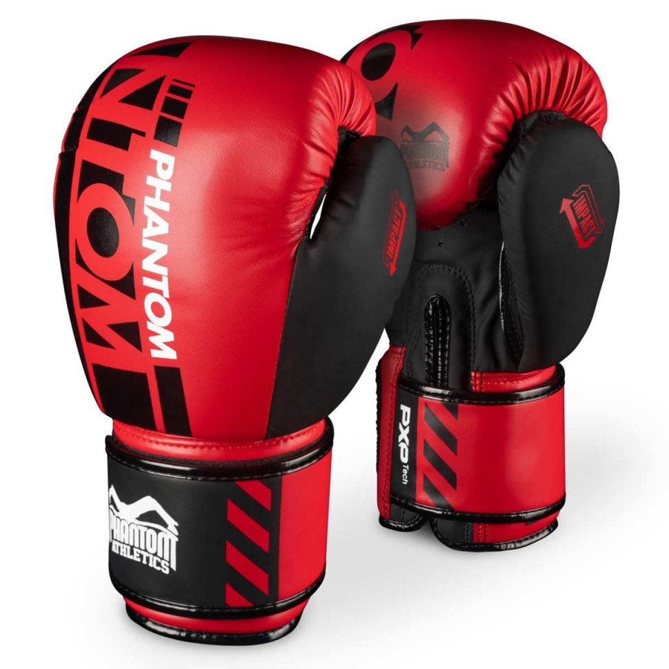 Боксерские перчатки APEX Phantom PHBG2729-10 Red 10 унций (бинты в подарок)