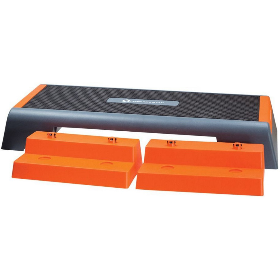 Степ-платформа 2-ступенчатая Step AS007 HMS 5907695522136 серо-оранжевая