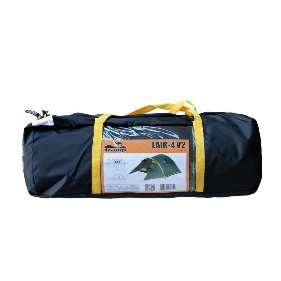Туристичний чотиримісний намет Lair 4 v2 Tramp TRT-040, 220х410х140 см
