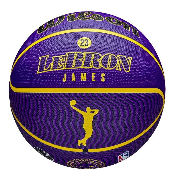 Мяч баскетбольный NBA PLAYER ICON OUTDOOR BSKT LEBRON Wilson WZ4027601XB7 №7