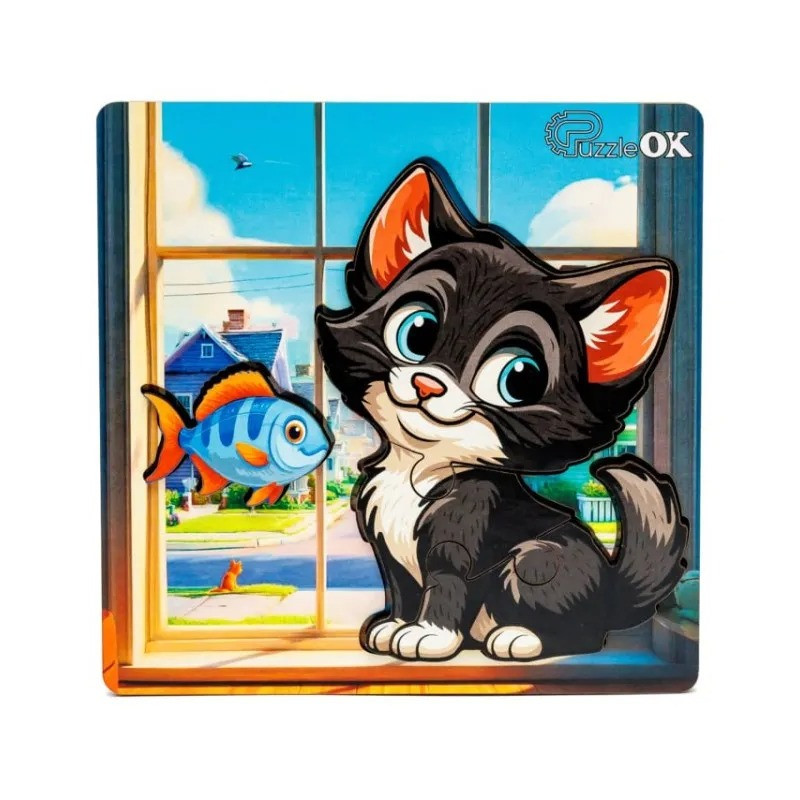 Дерев'яний пазл-вкладиш 