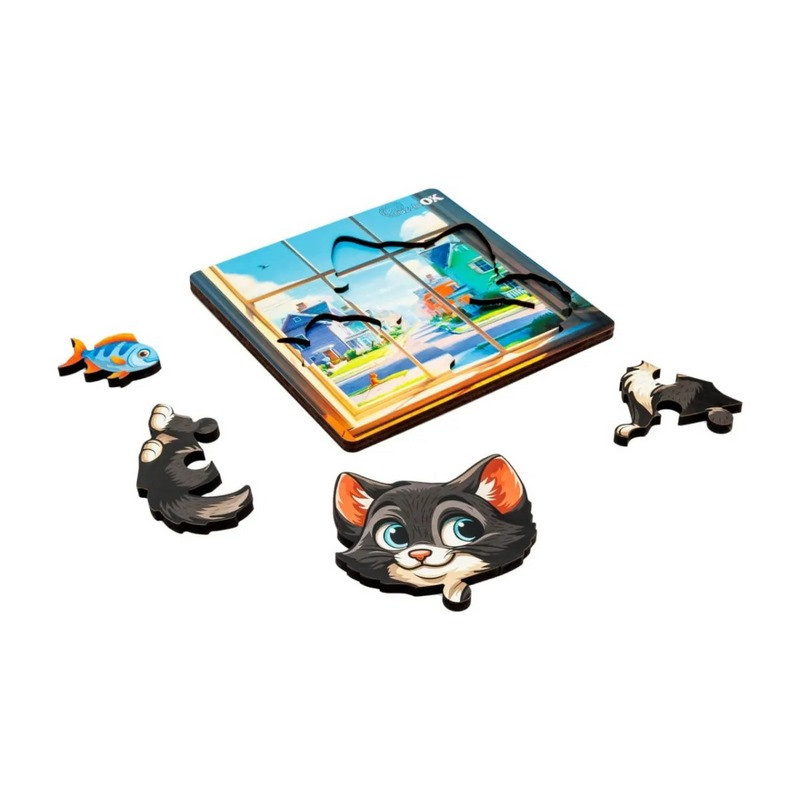 Дерев'яний пазл-вкладиш 