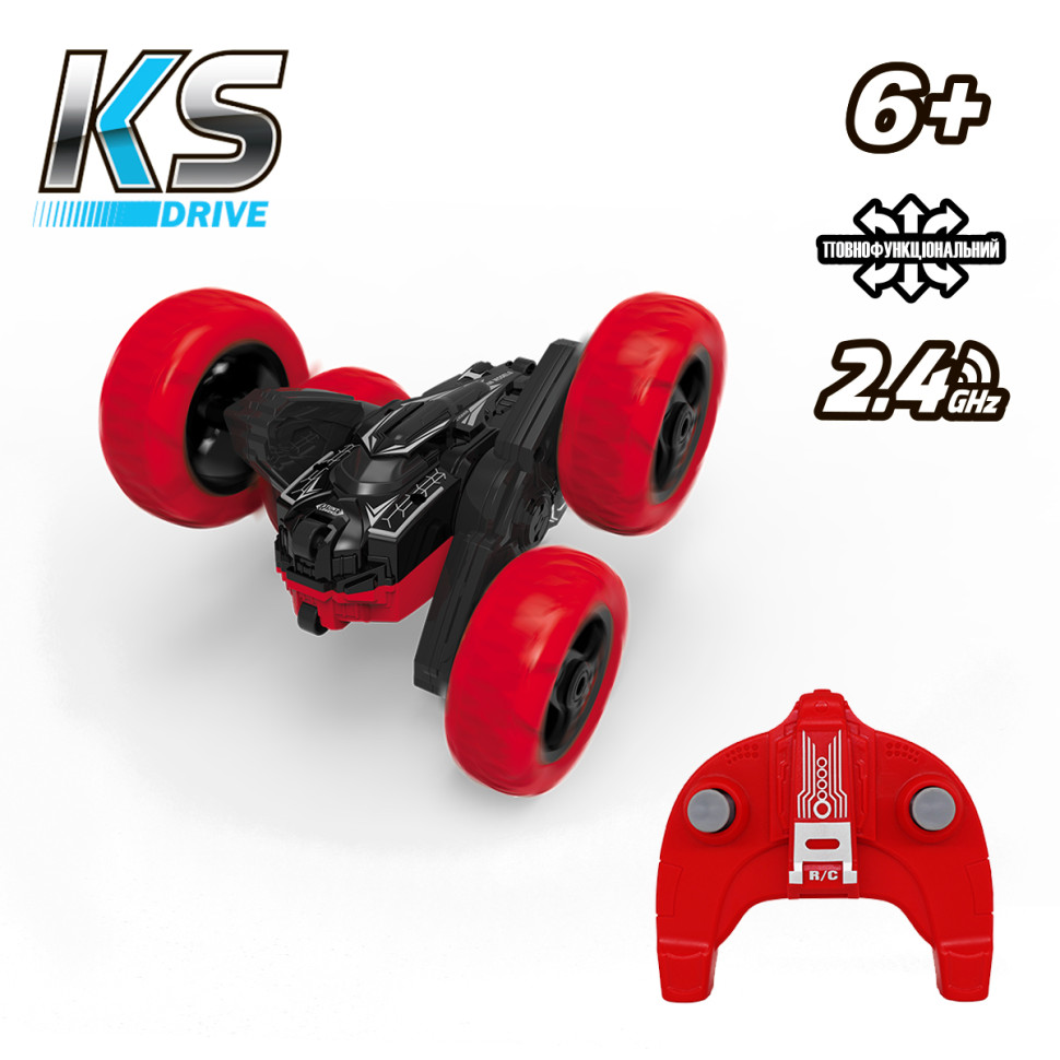 Автомобіль на радіокеруванні ТРЮКОВИЙ KS DRIVE STURBWB 2.4Ghz, червоно-чорний