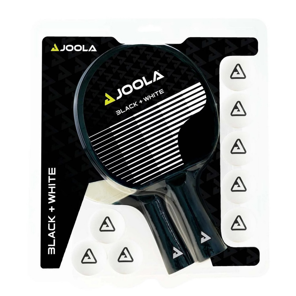 Набор ракеток для настольного тенниса TT-SET BLACK+WHITE Joola jset5, 2 ракетки + 8 мячей